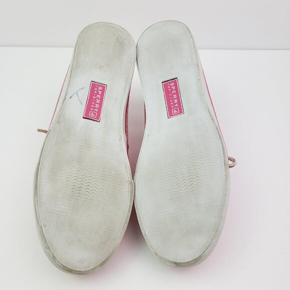 Sperry Top Sider Womens Size 8.5 Pink Sequin Slip On Boat Sneaker Shoes 9688904 - Picture 7 of 9
